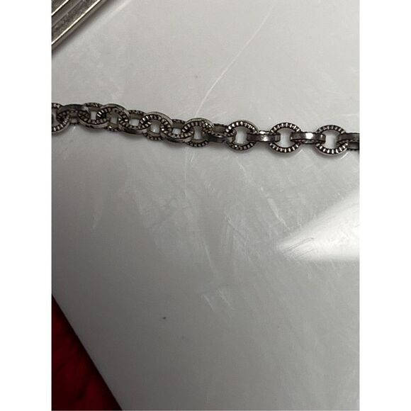 Vintage Engraved Sterling Silver Cuff Links & Tie Bar Hallmarked - Picture 12 of 12